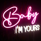 Baby I'm Yours 5V USB LED neon sign