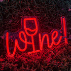 Wine 5V USB LED neon sign