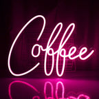 Enseigne néon LED USB 5 V Coffee rose — rose
