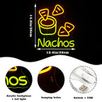 Enseigne néon LED USB 5 V Nachos