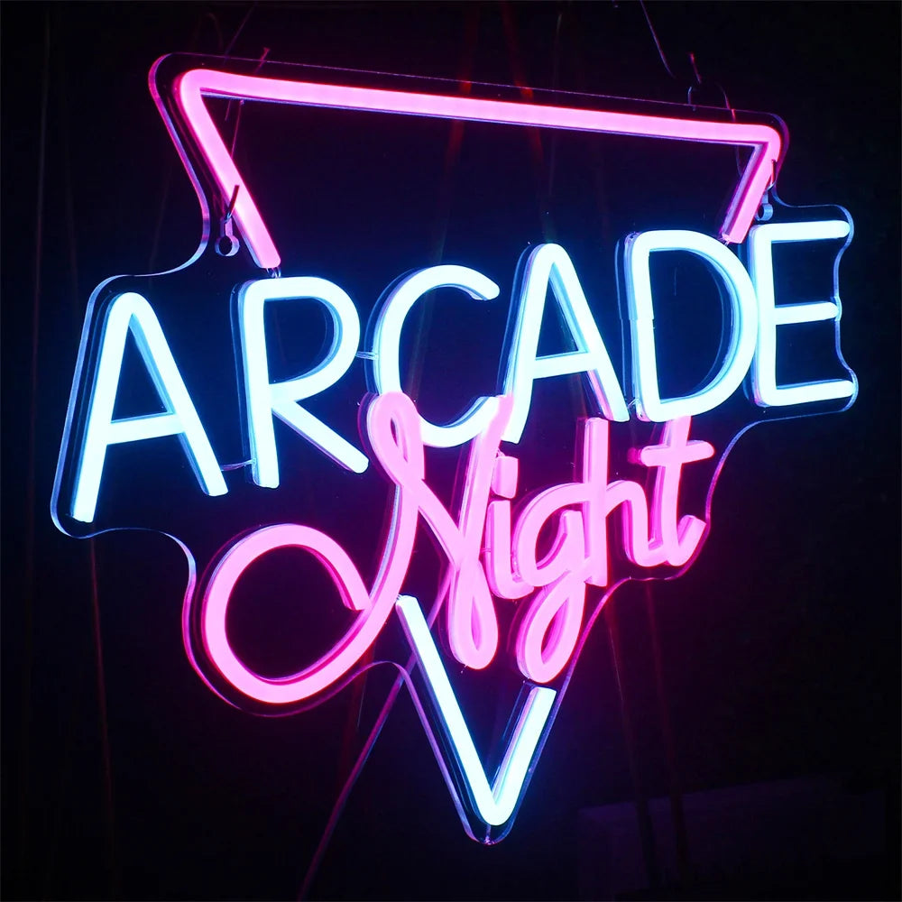 Enseigne néon LED USB 5 V Arcade Night