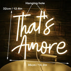 Enseigne néon LED USB 5 V That's Amore