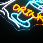Beach Drink 5V USB LED neon sign