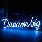 Enseigne néon LED USB 5 V Dream Big — Deram Big