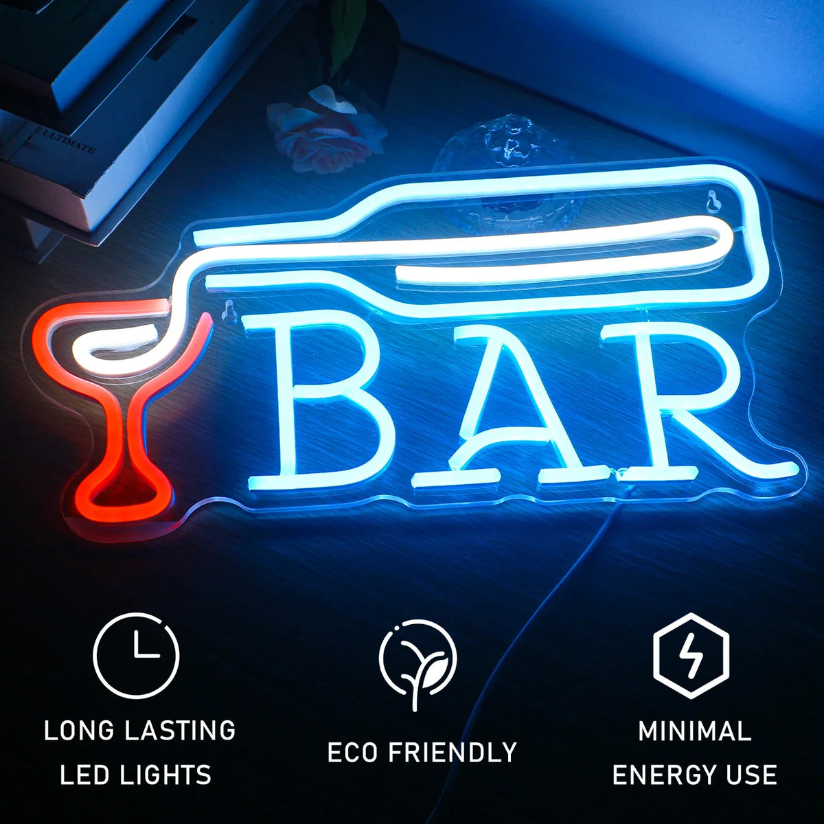 Enseigne néon LED USB 5 V Bar