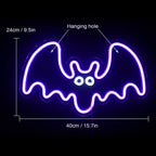 Enseigne néon LED USB 5 V Chauve-souris