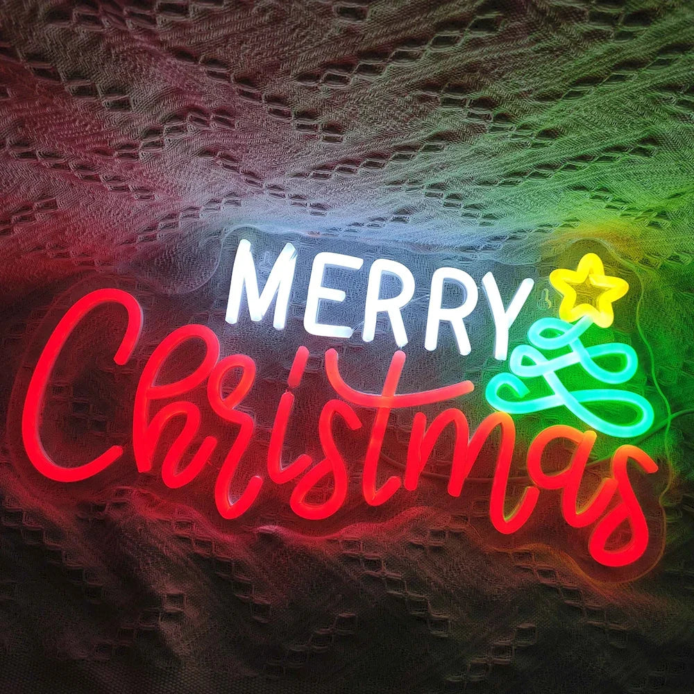 Merry Christmas 5V USB LED neon sign – 42x25cm