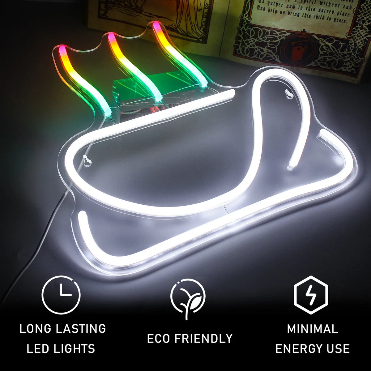 Enseigne néon LED USB 5 V Coffee multicolore