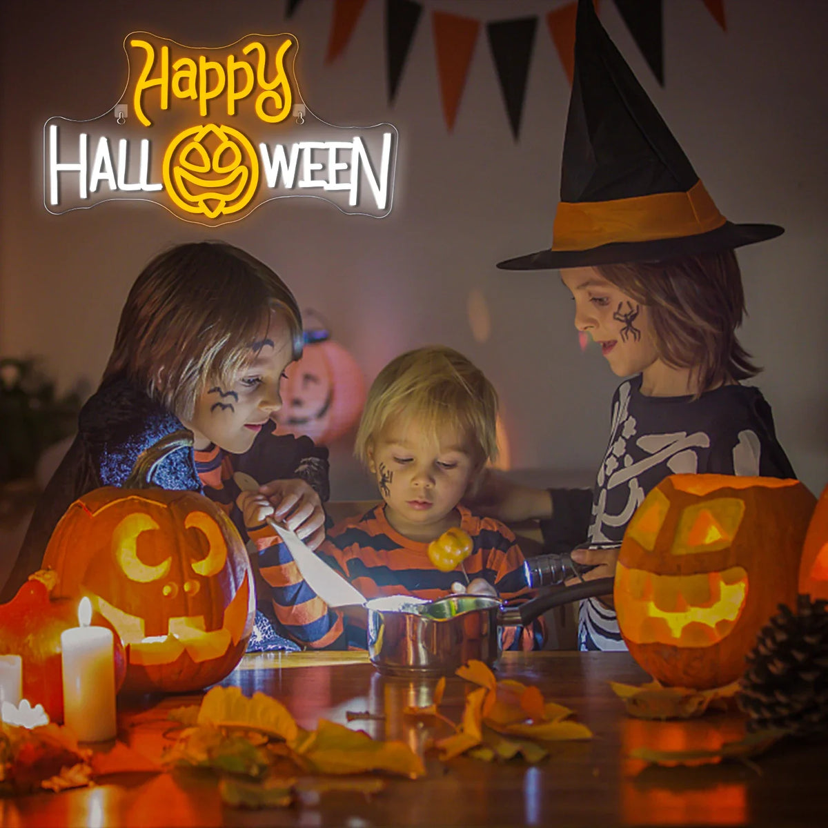 Happy Halloween 5V USB LED neon sign