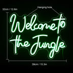 Enseigne néon LED USB 5 V Welcome to the Jungle