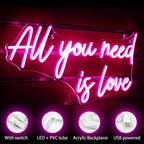 All You Need is Love 5V USB LED neon sign