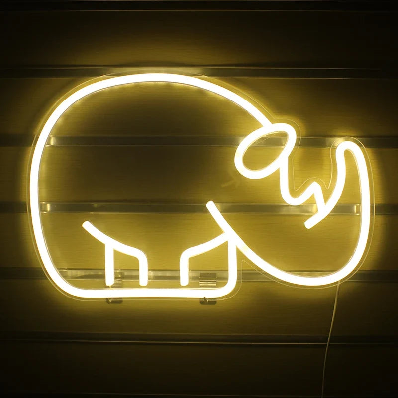 Rhino 5V USB LED neon sign