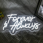 Forever & Always 5V USB LED neon sign