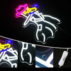 Enseigne néon LED USB 5 V Canard cow-boy