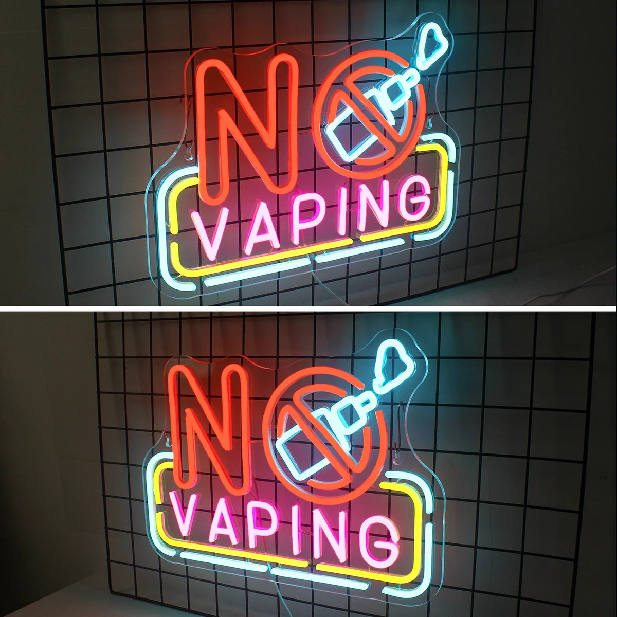 No Vaping 5V USB LED neon sign