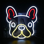 Cute Dog 5V USB LED neon sign – Red White
