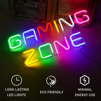 Enseigne néon LED USB 5 V Colourful Gaming Zone
