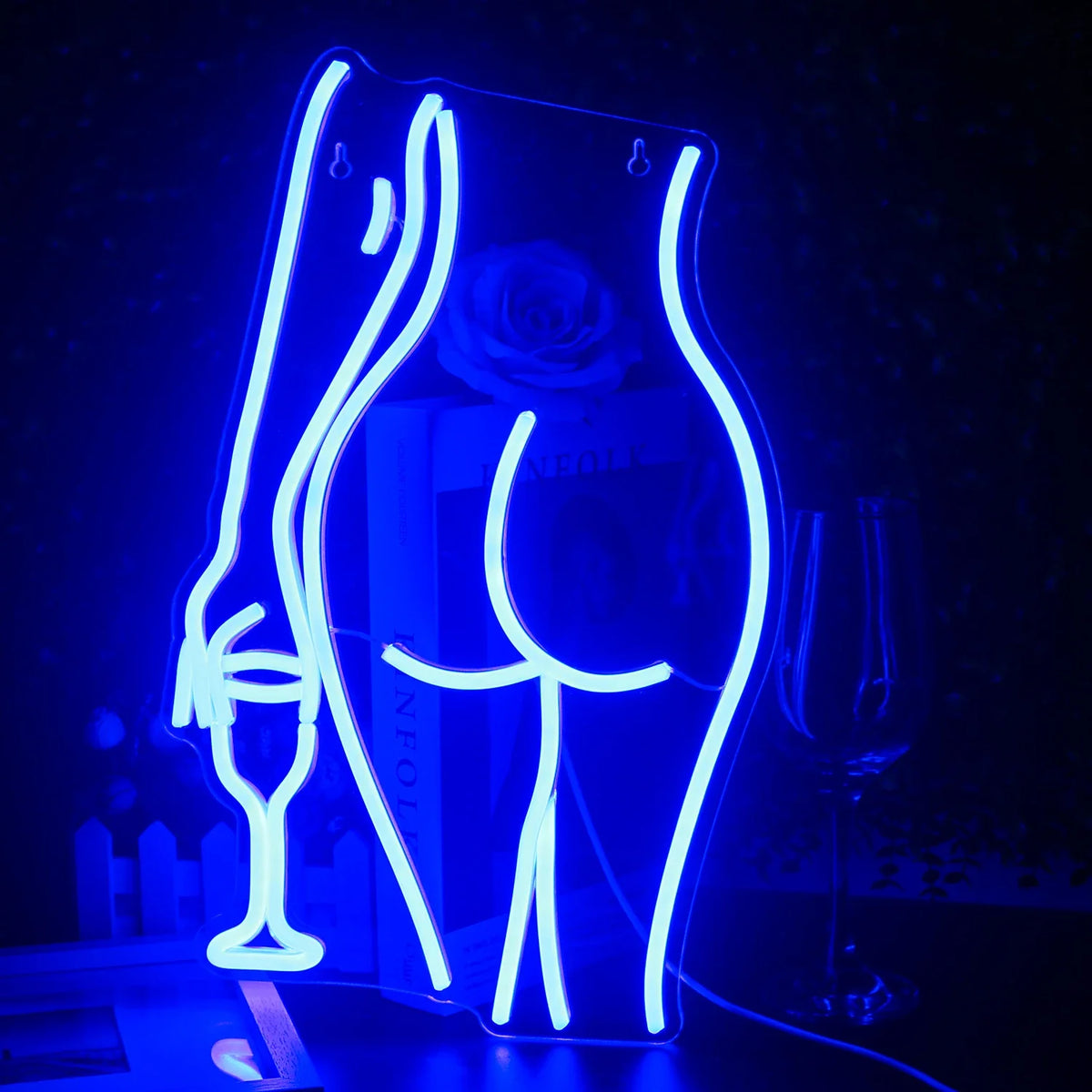 Sexy Lady 5V USB LED neon sign – Blue