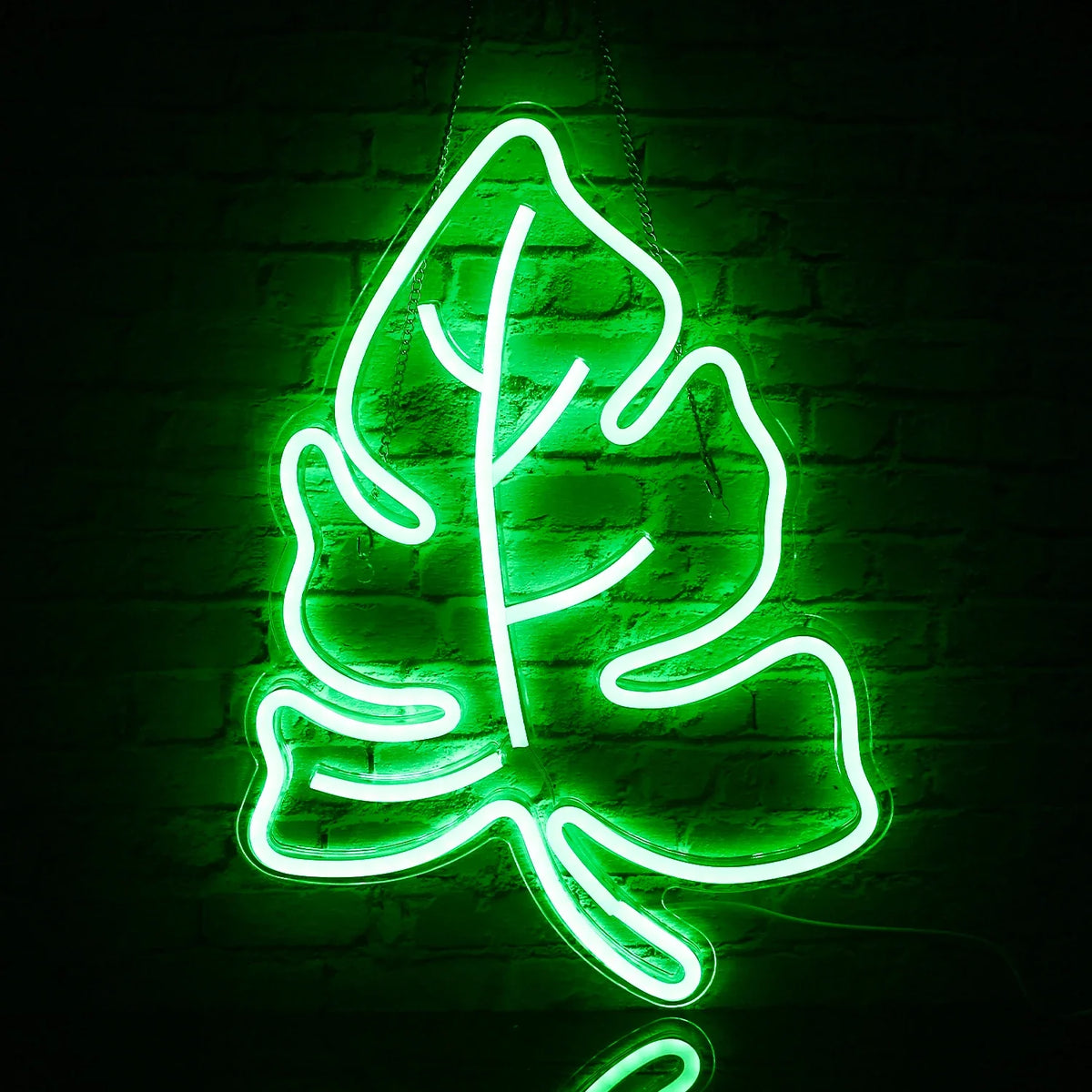 Green Leaf 5V USB LED neon sign – Green