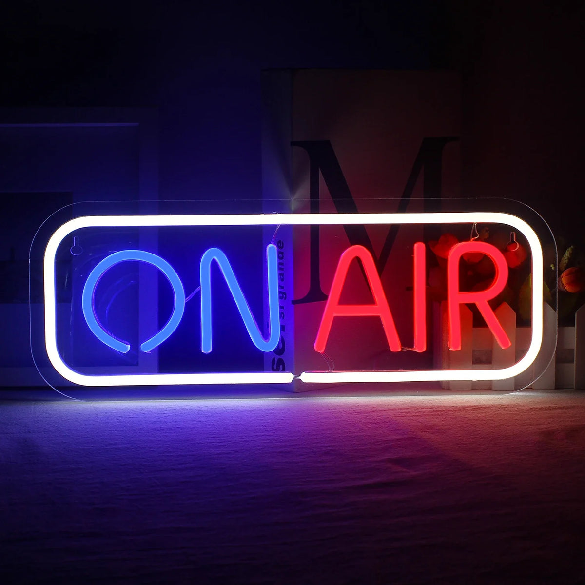 On Air 5V USB LED neon sign – White Blue Red