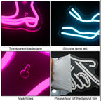 Pink Cowboy Boot 5V USB LED neon sign