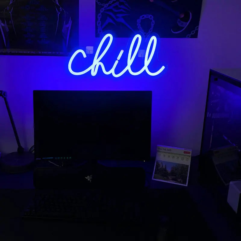 Chill 5V USB LED neon sign