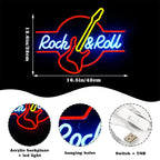 Guitar Rock & Roll 5V USB LED neon sign