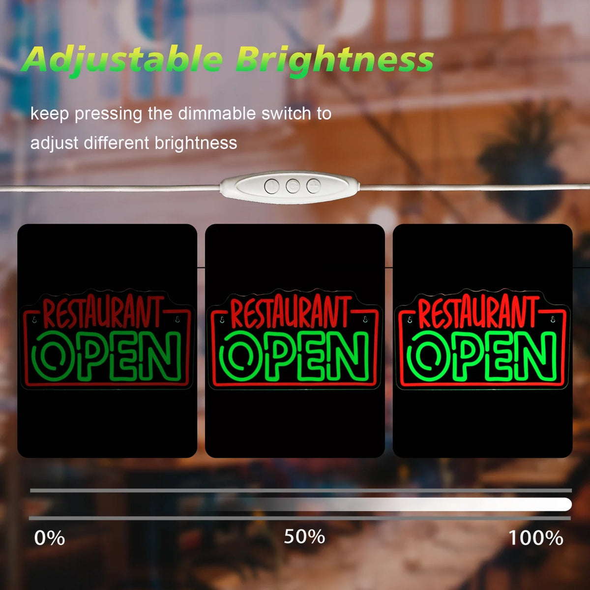 Restaurant OPEN 5V USB LED neon sign