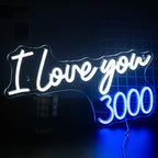 I Love You 3000 5V USB LED neon sign