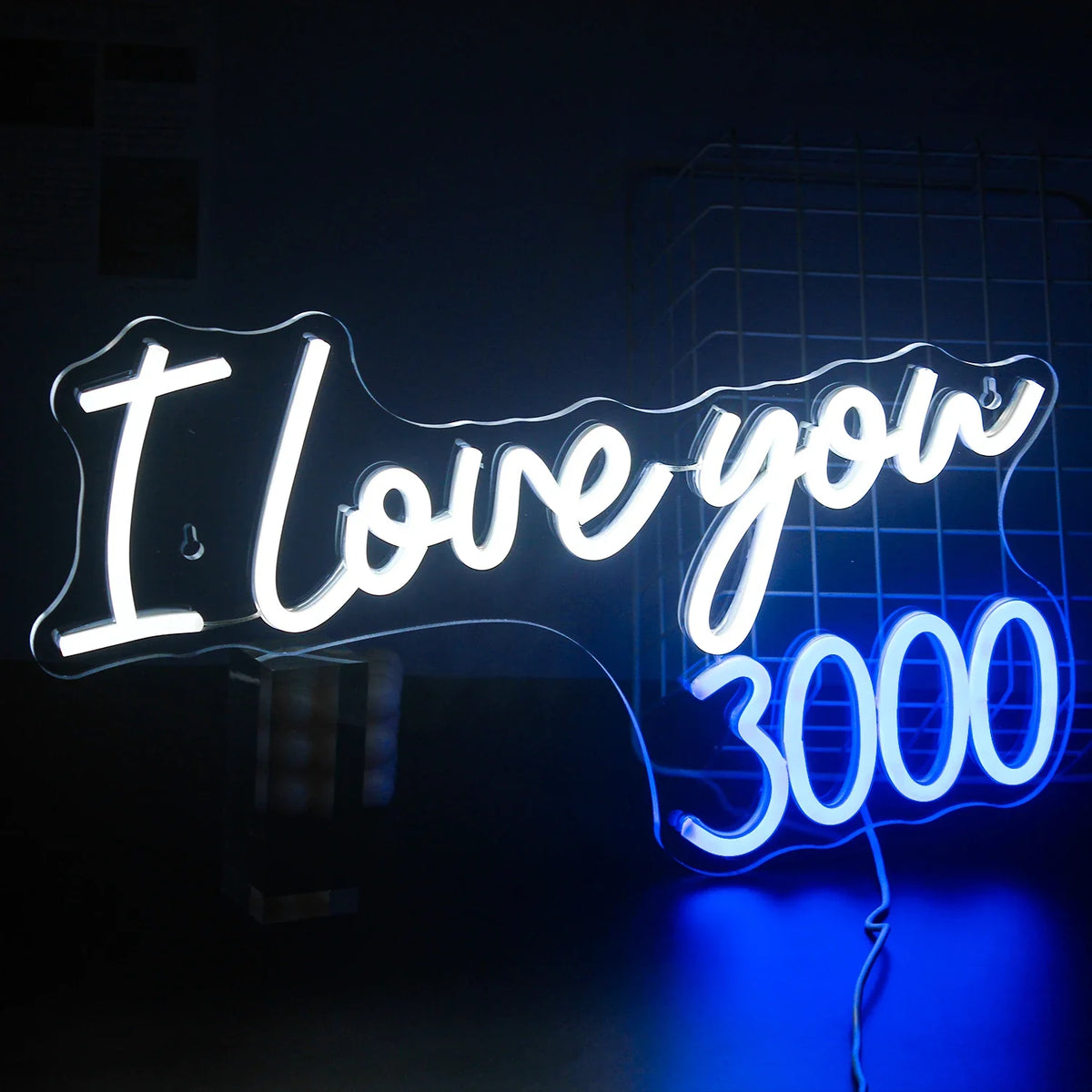I Love You 3000 5V USB LED neon sign