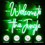 Enseigne néon LED USB 5 V Welcome to the Jungle