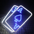 Enseigne néon LED USB 5 V Poker