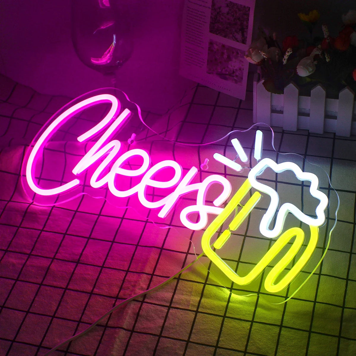 Cheers 5V USB LED neon sign