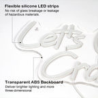 Let's Glow Crazy 5V USB LED neon sign