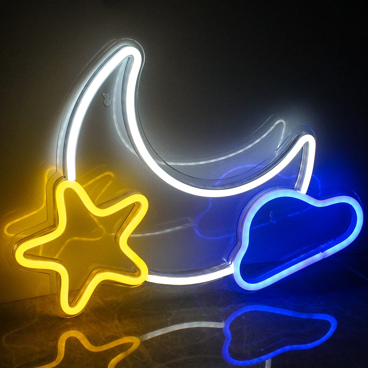 Moon Star 5V USB LED neon sign