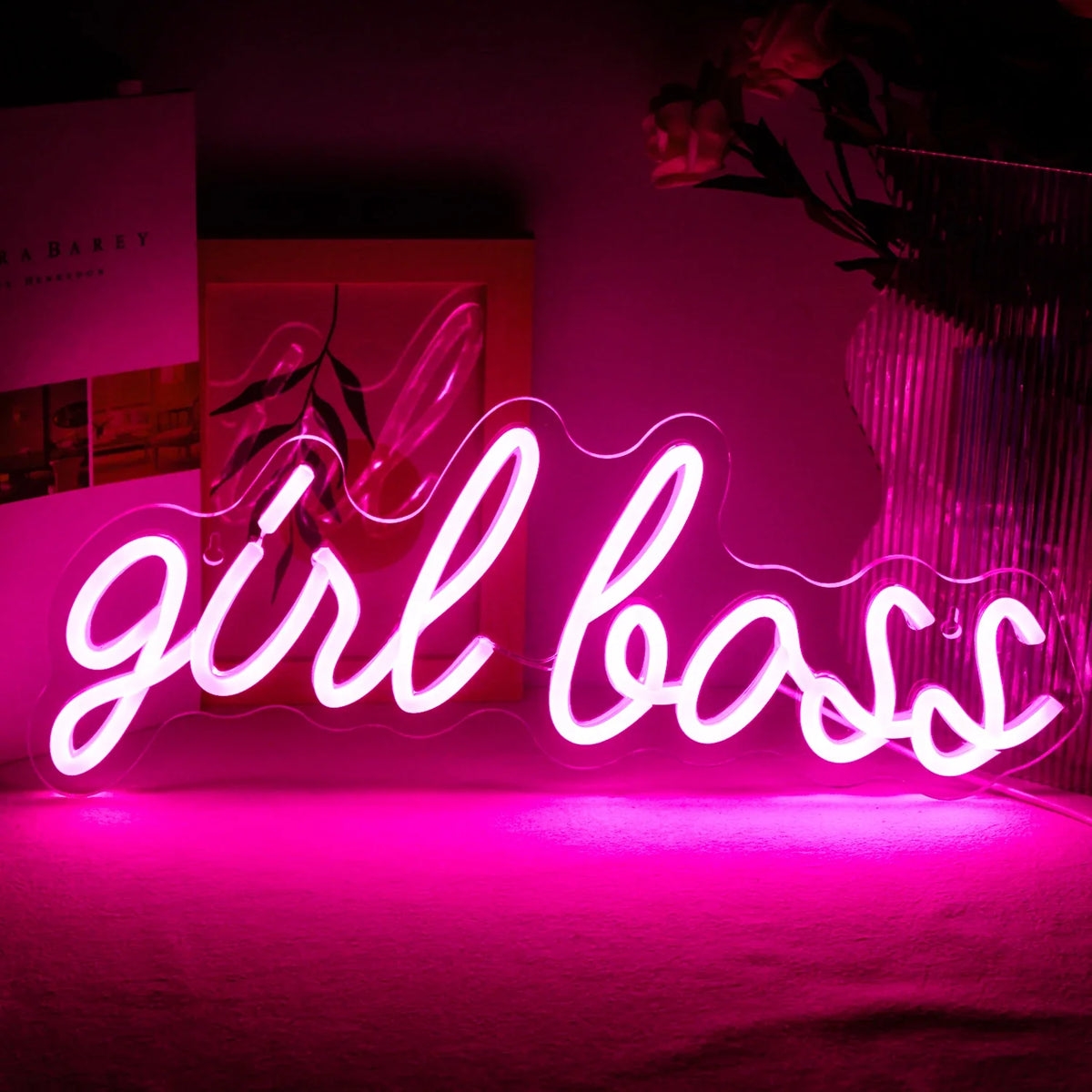 Girl Boss 5V USB LED neon sign – Pink