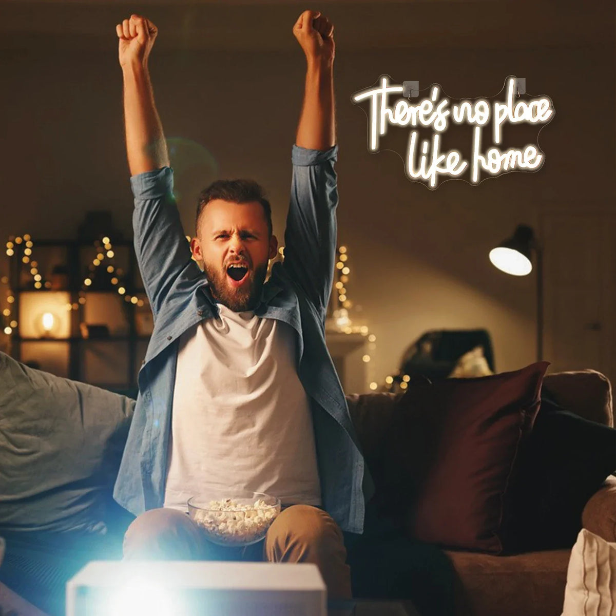 Enseigne néon LED USB 5 V There's No Place Like Home