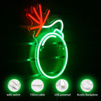 Green Grenade 5V USB LED neon sign