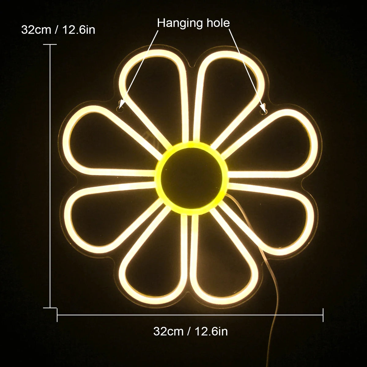 Flower 5V USB LED neon sign