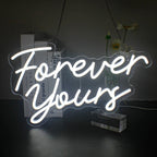 Forever Yours 5V USB LED neon sign – White