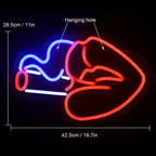 Woman Smoking 5V USB LED neon sign
