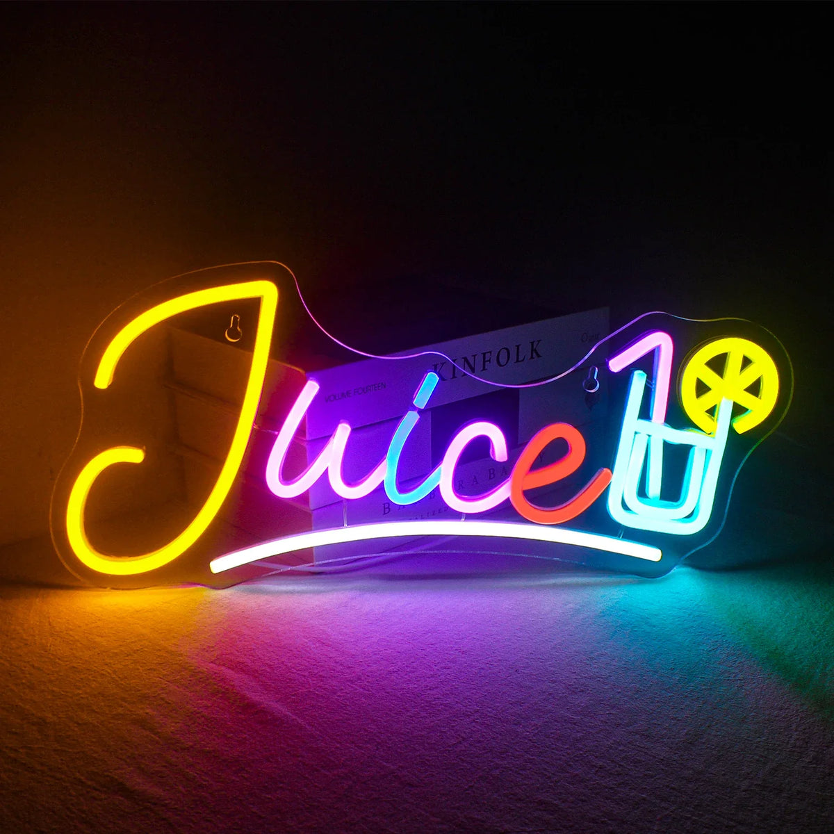 Enseigne néon LED USB 5 V Jus — multicolore