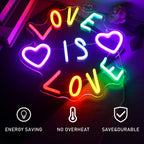 Love Is Love 5V USB LED neon sign