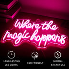 Where The Magic Happens 5V USB LED neon sign