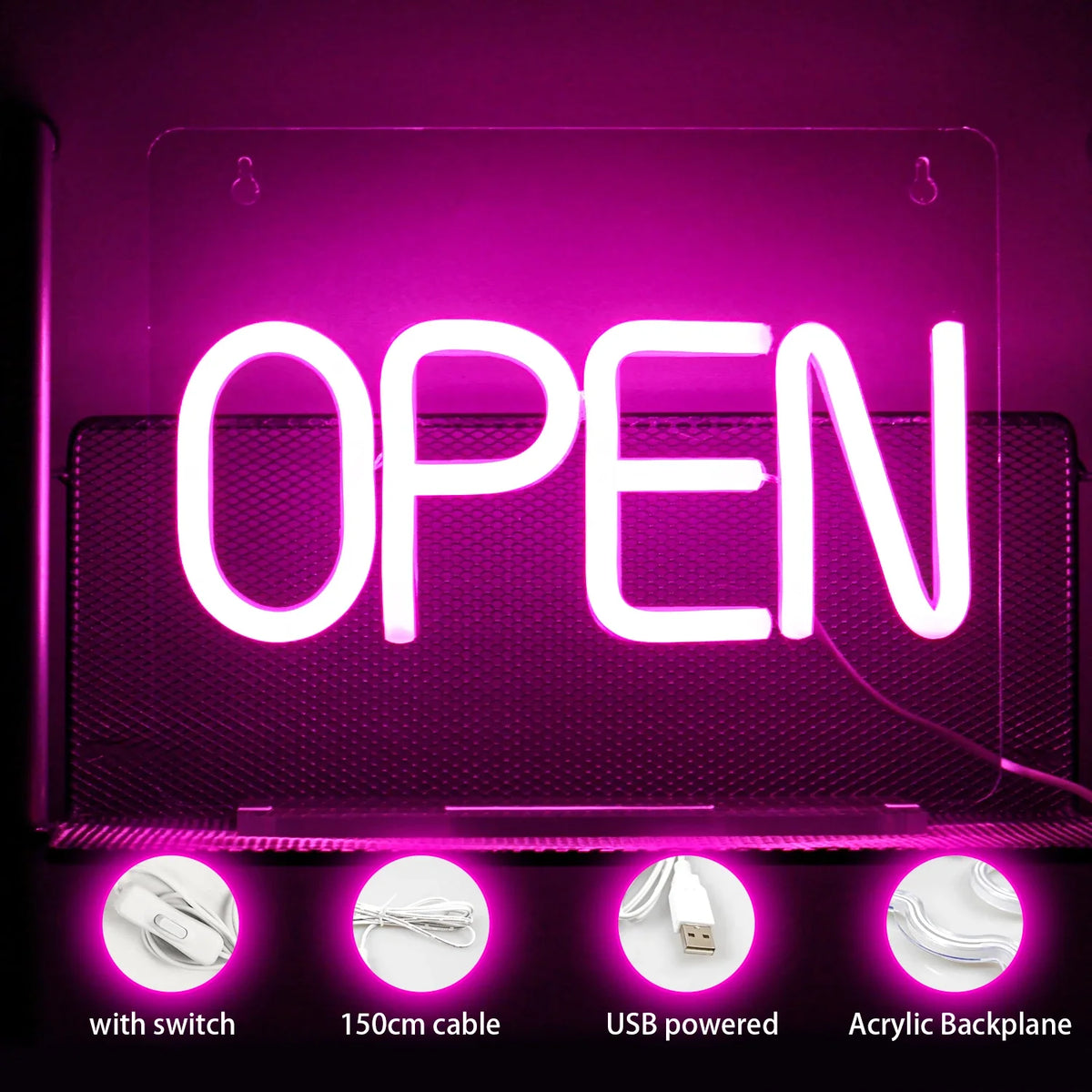 Open 5V USB LED neon sign