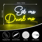 Eat Me Drink Me 5V USB LED neon sign