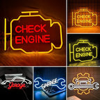 Check Engine 5V USB LED neon sign