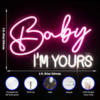 Baby I'm Yours 5V USB LED neon sign