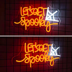 Let's Get Spooky 5V USB LED neon sign