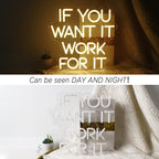if you want it work for it 5V USB LED neon sign